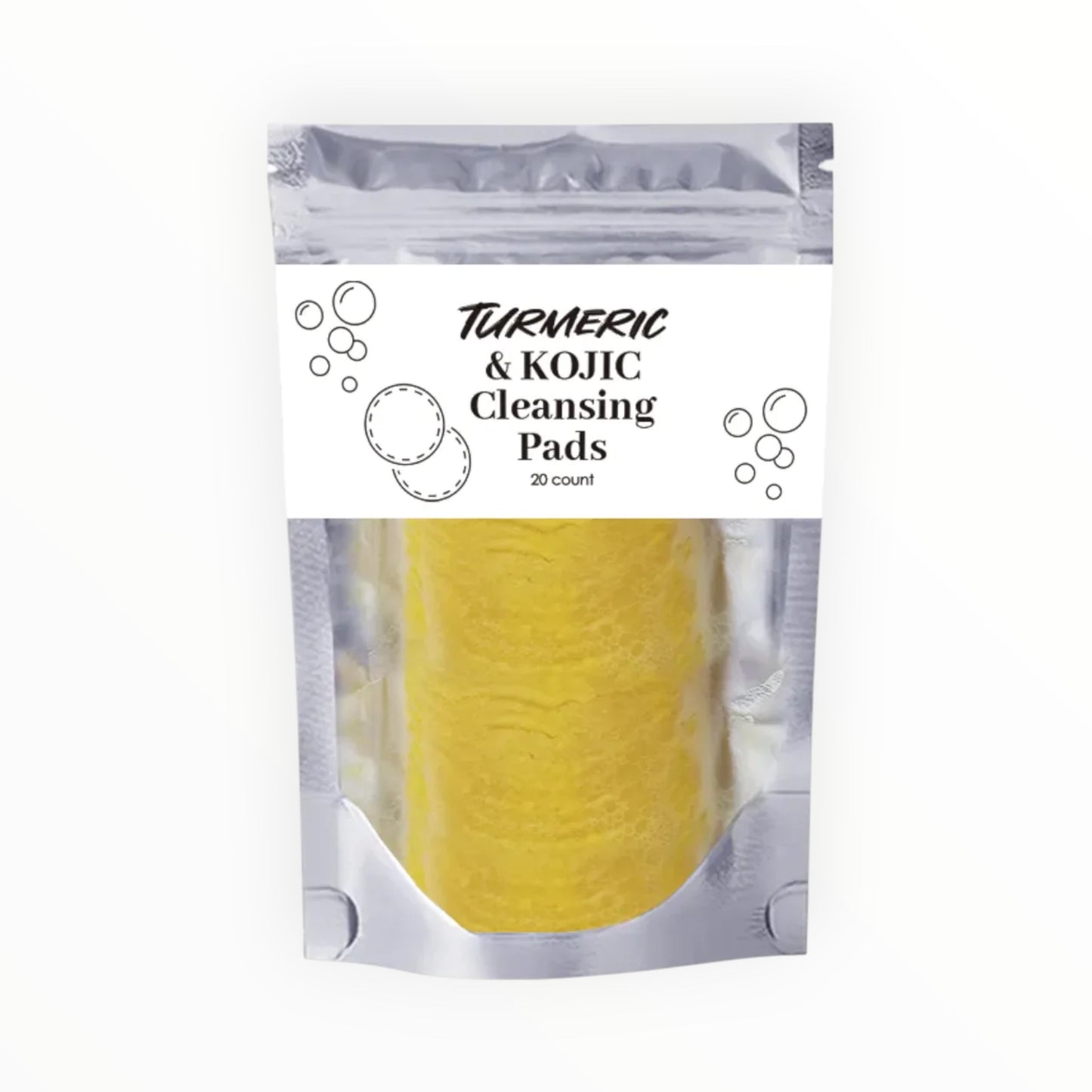 Turmeric & Kojic Cleansing Pads – Gentle Exfoliation & Deep Facial Cleansing