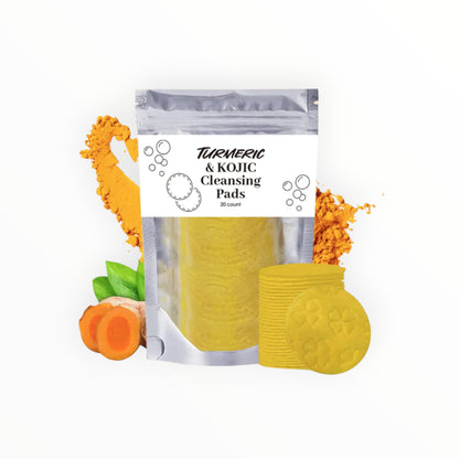 Turmeric & Kojic Cleansing Pads – Gentle Exfoliation & Deep Facial Cleansing
