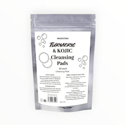 Turmeric & Kojic Cleansing Pads – Gentle Exfoliation & Deep Facial Cleansing