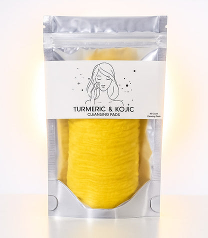 Turmeric & Kojic Cleansing Pads – Gentle Exfoliation & Deep Facial Cleansing